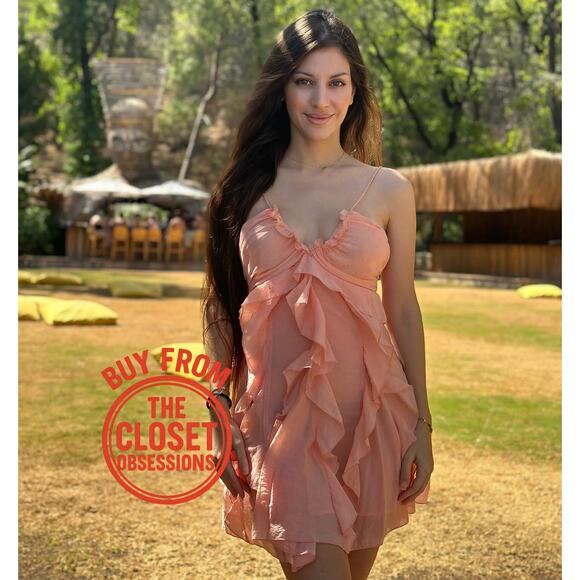 RARE!!! MANGO V-Neck Mini Dress NWT - Picture 2 of 16